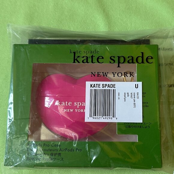 KATE SPADE GALA 3D CANDY HEART AIRPODS PRO CASE:NWT COSMIC PINK - Picture 10 of 10